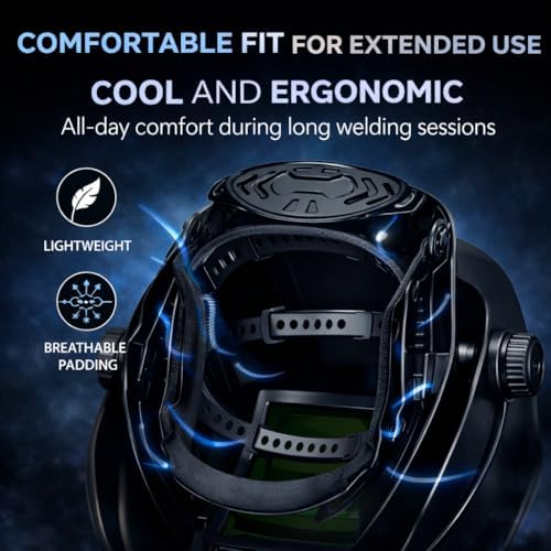 Laser Welding Helmet OD8+ – Large Viewing Area, Adjustable Fit, Infrared Protection Safety Mask for Laser Welding, Cutting, Cleaning & Marking