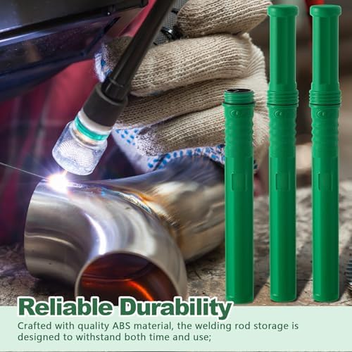 Tandefio 4 Pcs Welding Rod Storage Tube 40 Inch Tig Rod Holder, Green