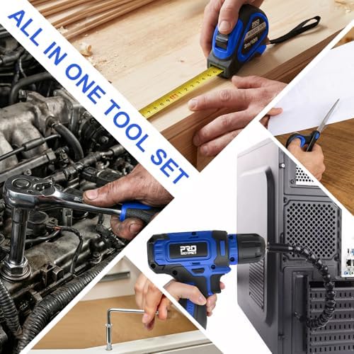 Prostormer 369-Piece Drill Tool Sets Combo Kit, Blue