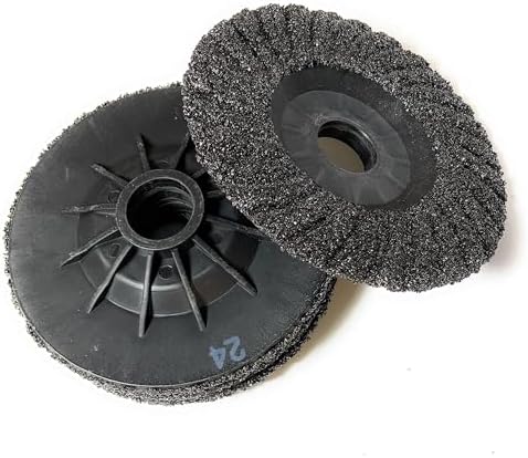 SIGNI 5 Pack SiC Plastic Back Grinding Wheel for Granite/Marble/Concrete and Glasses (4.5 INCH, 24 GRIT)