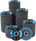 S SATC Premium 4.5" x 7/8" Inch 80 Grit Flap Discs for Angle Grinder 100 Pack Type 29 High Density Zirconia Grinding Wheels for Deburring Finishing