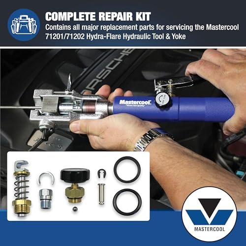 Mastercool 71201-001A-REPK Hydra-Flare Hydraulic Tool Repair Kit with Instructions – For 71202 Hydraulic Tool & Yoke