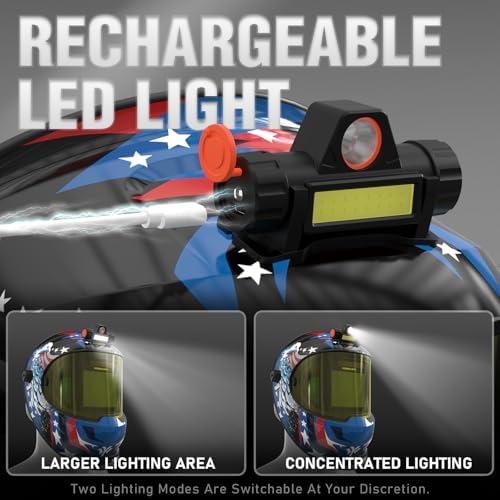 YESWELDER Auto Darkening Welding Helmet with LED, 180° View, LYG-Q800D-BE