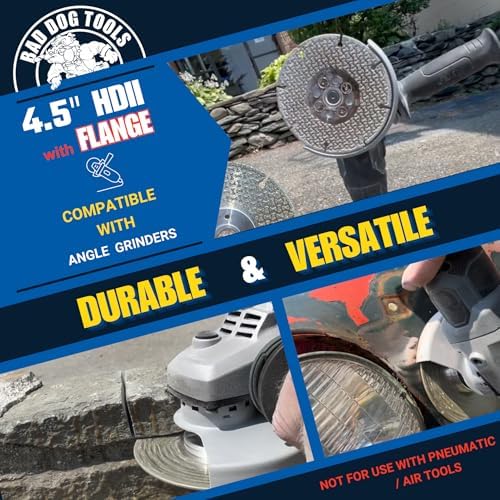Bad Dog Tools 4.5" Flange HDII Multipurpose Flush Cut/Grind Diamond Wheel
