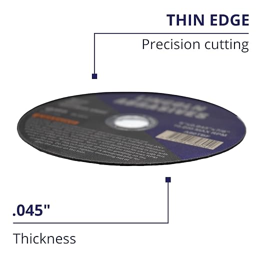 25 Pack 6" Cut-Off Wheels Lincoln Abrasives .045" Metal & Stainless Steel