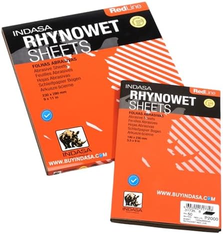 Buy Indasa Redline Rhynowet Wet & Dry Sanding Sheets, 6 & 7 Series (6-1200)