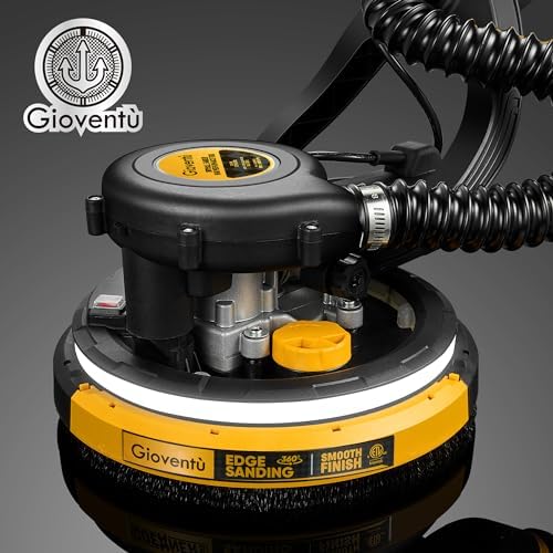 Electric Drywall Vacuum Sander, 750W&NSK Bearing, Dustless for Ceiling&Wall
