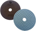 PPW162D Diamond Polishing Pads 4 Inch - For Concrete Terrazzo Marble Granite Countertop Floor Edge Wet Polishing, Grit 6000 - Pack of 10
