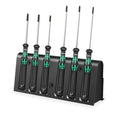 Wera 2067/6 Kraftform Micro Torx BO Tamper-Resistant Electronics Screwdriver Set and Rack, 6-Piece