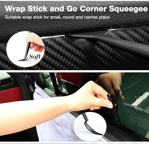 Gomake Vinyl Wrap Tool Window Tinting Kit with Heat Gun 16FT Cord,Sponge Roller,Magnet Holder,Vinyl Tucking Tool,Tint Squeegee, Film Cutter for Car Wrapping, Graphics and Decal Installation