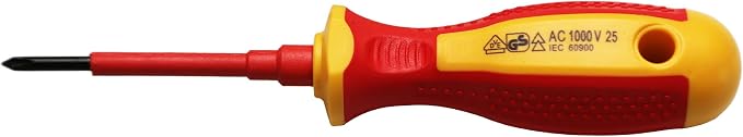 TMAX 1000V VDE Insulated Electrician Magnetic Screwdriver, PH0 Phillips #0
