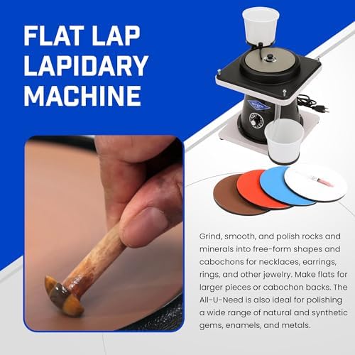 Hi-Tech Diamond 6" All-U-Need Lapidary Machine, Rock Polishing Kit
