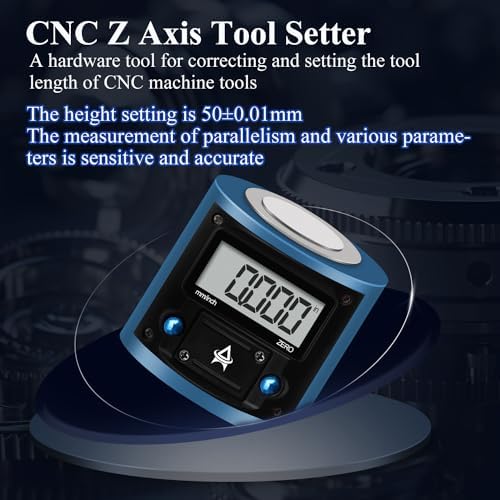 Electronic Z Axis Zero Setter,Digital Height Pre-Setter,Z Axis Pre Setting Device Positioning Tool,CNC Machining Center Blade Adjuster,for CNC Lathe,Milling Machine,Drilling Machine