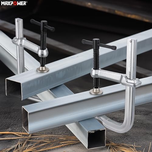 MAXPOWER Thick Rail F Clamp, 8" Opening, 4-3/4" Throat