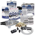Eastwood OptiFlow Roll-On Ultimate Epoxy and Urethane Primer Paint with DSB Dustless Block Sanding Kit | Black