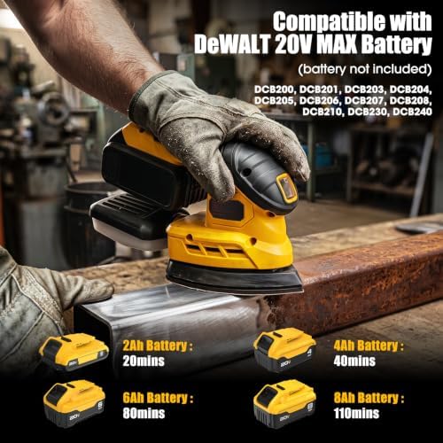 Cordless Detail Sander for DEWALT 20V Battery(Battery Not Included)