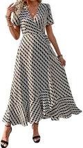 PRETTYGARDEN Women's Boho Floral Summer Maxi Dresses