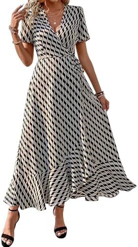 PRETTYGARDEN Women's Boho Floral Summer Maxi Dresses
