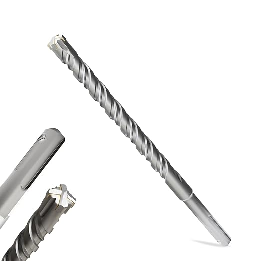 SDS Plus Rotary Hammer Drill Bits, (9/16"*8"-14.5mm*210mm) - 4 Carbide Cutting Edges, Ideal for Masonry| Heavy-Duty Masonry |Hammer Drill Bits for Precision Drilling