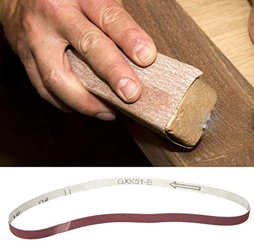 Sanding Belt, 10PCS 533 x 9mm Sanding Belt Aluminium Oxide Sandpaper Sander Abrasive Band Strap for Belt Sander Knife Sharpening Polishing(800#)