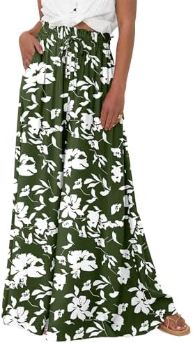 BTFBM Wide Leg Flowy Palazzo Pants for Women