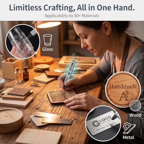 ARROWMAX Engraving Pen for Metal Wood Glass Plastic with OLED, 30000 RPM
