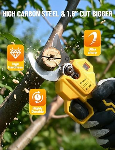 4-IN-1 Electric Pruning Shears+Pole Hedge Trimmer Combo, Hedge and Grass Trimmer Cordless & Tree Pruner with Extension Pole for Shrubs, Bushes, Max 15Ft Reach, Compatible with Dewalt Battery