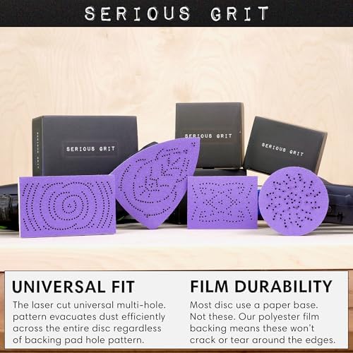 Serious Grit - 4" x 6" Delta P320 Grit Ceramic Sanding Sheets - 50 Pack Box