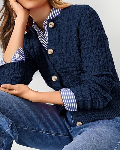 PRETTYGARDEN Women's Fall Lightweight Cardigan Sweaters