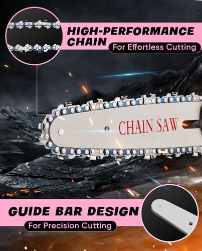 Saker Mini Chainsaw|6 Inch Chainsaws[2026 Upgraded]|Mini Cordless Electric Chain Saw|Small Handheld Portable Chain Saws Battery Powered Chain Saw for Tree Trimmer and Garden
