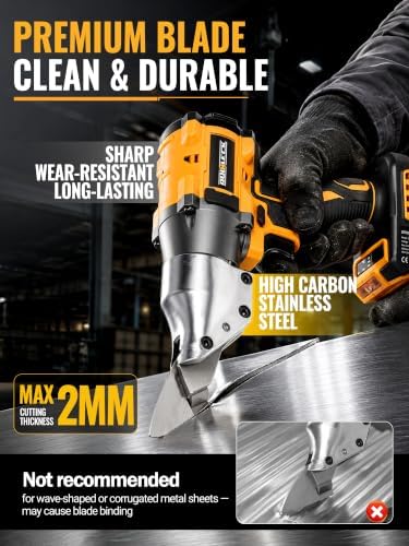 Cordless Metal Cutter Compatible with DEWALT 20V Max Battery (Tool Only)