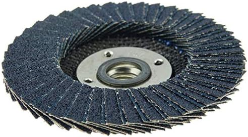 Weiler 51228 Tiger X Flap Disc, Ceramic and Zirconia Alumina, Flat, Phenolic Backing, 80 Grit', 4-1/2", 5/8-11" Arbor Hole (Pack of 10)