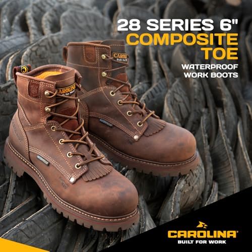 Carolina 28 Series 6" Waterproof Men's Work Boots, Composite Toe