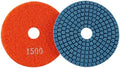 Diamond Polishing Pad, 4 inch 100 mm 1500 Grit Sanding Discs for Grinder & Polisher, Hook and Loop Backing Pad for Grinding Buffing Granite Marble Concrete Stone (1 Piece)