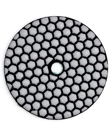 DT-DIATOOL Dry Diamond Polishing Pads 4 Inch for Granite Marble Quartz Stone Countertop Tiles Plastic Mixed Grits Plus Plastic Backer