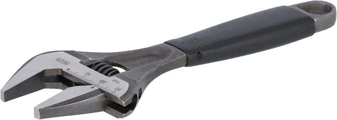 BAHCO Black Finish Adjustable Wrench, Big Opening 9029