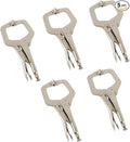 findmall 11 Inch Locking C-Clamp 5Pack Locking Pliers Adjustable Welding Clamps Vise W/Regular Tip and Swivel Pad for Shop Home Farm and Automotive