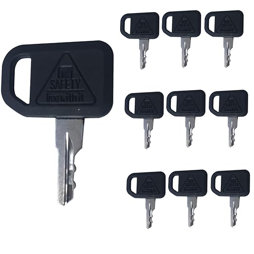 10PCS Ignition Keys AM131841 for John Deere 300 400 GT GX LX Series 130 160 165 Gator 4X2 6X4 Gator Key (AM131841)