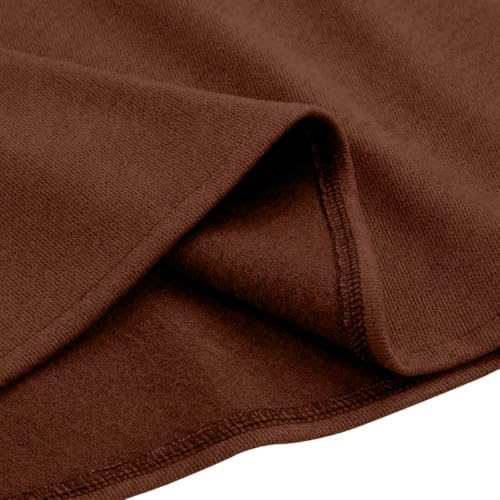 IDEALSANXUN Womens Plaid Wool Skirts Elastic Waist A-Line Pleated Tartan Long Skirts