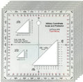 Pack of 5 Military Protractors For Land Nav