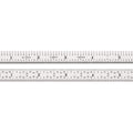 Starrett Full Flexible Steel Rule with SLC, Satin Chrome Finish, and Quick Reading - 5R Graduation, 6" Length, 1/64" Thickness - C305R-6 W/SLC