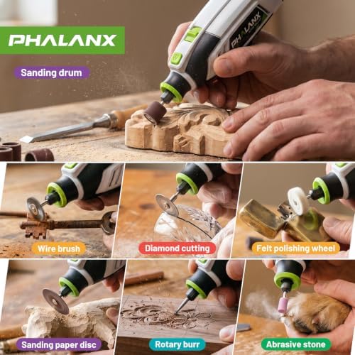 200W Rotary Tool Kit, 10000-38000 RPM 6 Speed Multi-Tool with Flex Shaft & 132pcs Accessories Kit, Power Rotary Tools for DIY Crafts, Engraving, Sanding, Polishing & Drilling