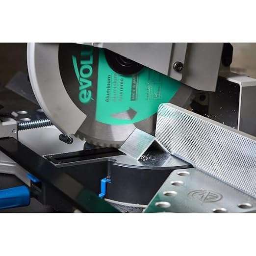 Evolution 14BLADEAL14" 80T Aluminum Blade TCT Saw Blade for Evolution S14CPS, S15CPS, S355MCS, S355CPSL, S380CPS, EVOSAW380 1" Arbor Max 1600 RPM Precision Aluminum Cutting for Metalworking