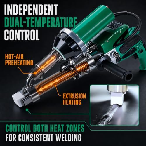 Handheld Plastic Welding Extruder Extrusion Gun for PP HDPE LDPE (120V Extruder)
