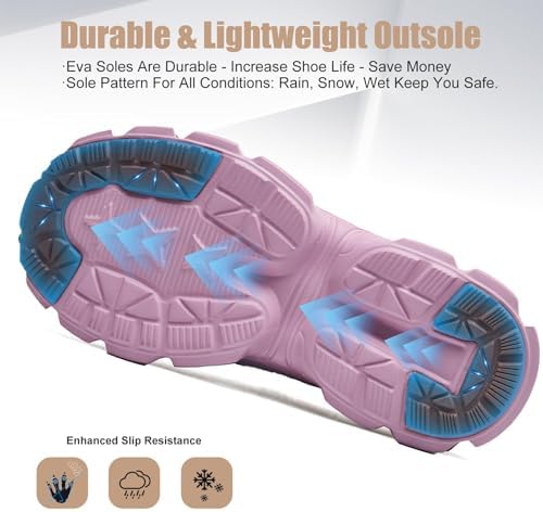 Hogent Steel Toe Shoes for Men Women - Non Slip & Lightweight Work Shoes