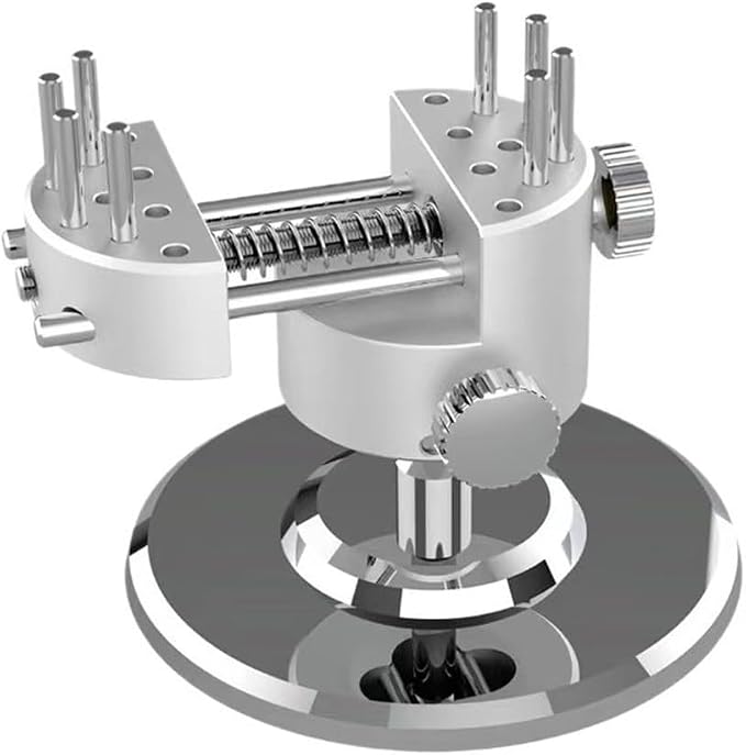 Aluminum Alloy Pin Vise with Full 360 Rotation and Fine Tuning Knob for Jewelry Watch and Miniature Assembly Projects