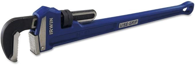Irwin Tools IRWIN VISE-GRIP Pipe Wrench, Cast Iron, SAE, 5-Inch Jaw, 36-Inch Length (274107), Blue