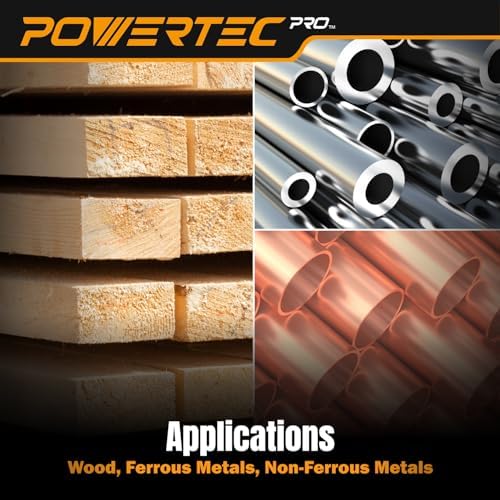POWERTEC PRO 100PK, 5 Inch Sanding Discs Hook and Loop, 80 Grit, Zirconia Orbital Sander Sandpaper for 5 & 8 Hole Random Orbital Sanders - Automotive, Paint, Metal, Woodworking (45308Z-50-P2)
