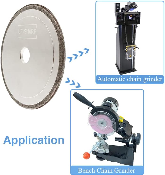 Diamond 5-3/4” Chainsaw Grinding Wheel 3/16" Thick for 3/8" and .404 Pitch Carbide Chains (3/16 inch Thick)