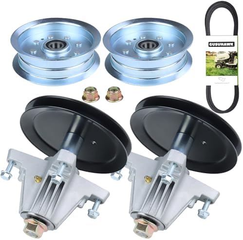 2 Pack 918-06989 Spindle Assembly for Troy Bilt Craftsman 46" Deck